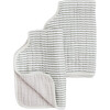 Cotton Muslin Burp Cloth 2 Pack - Grey Stripe - Burp Cloths - 1 - thumbnail