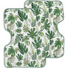 Cotton Muslin Burp Cloth 2 Pack - Tropical Leaf - Burp Cloths - 2 - thumbnail