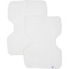 Cotton Muslin Burp Cloth 2 Pack - White - Burp Cloths - 3