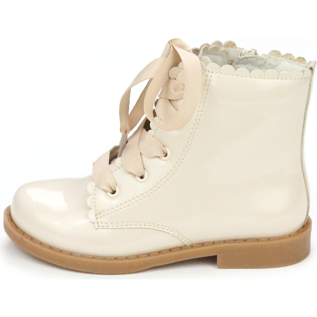 Josephine Scallop Boot,  Cream