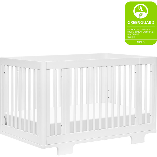 Yuzu 8-in-1 Convertible Crib with All-Stages Conversion Kits, White - Cribs - 1