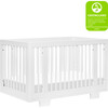 Yuzu 8-in-1 Convertible Crib with All-Stages Conversion Kits, White - Cribs - 1 - thumbnail