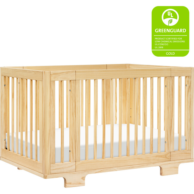 Yuzu 8-in-1 Convertible Crib with All-Stages Conversion Kits, Natural - Cribs - 1