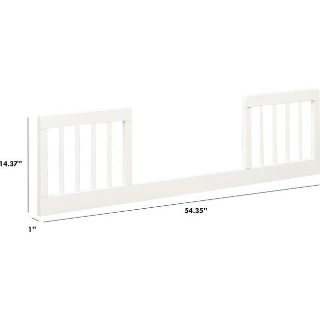 Toddler Bed Conversion Kit (M18399), Warm White - Cribs - 3