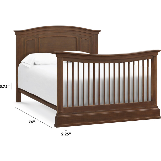 Full Size Bed Conversion Kit, Derby Brown