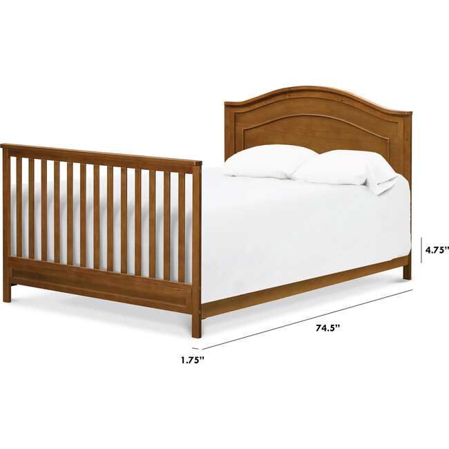 Twin/Full-Size Bed Conversion Kit, Chestnut