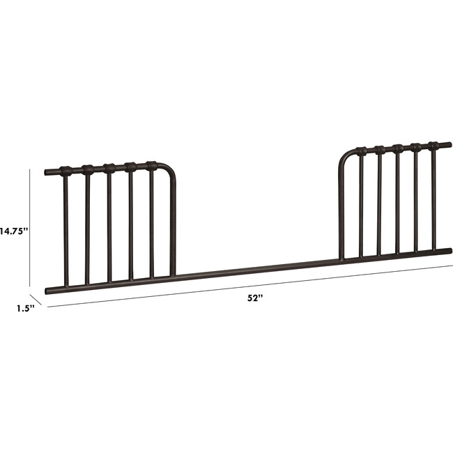 Abigail-Winston Toddler Bed Conversion Kit, Vintage Iron - Cribs - 3