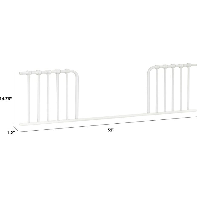 Abigail-Winston Toddler Bed Conversion Kit, Washed White - Cribs - 3