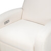 Nami Glider Recliner, Cream Eco-Weave With Light Wood Base - Nursery Chairs - 7