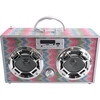 Bluetooth Fm Radio W LED Speakers, Chevron Bling Boombox - Tech Toys - 4