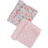 Classic Muslin Swaddle Blanket Set, Floret + Trellis - Swaddles - 1 - thumbnail