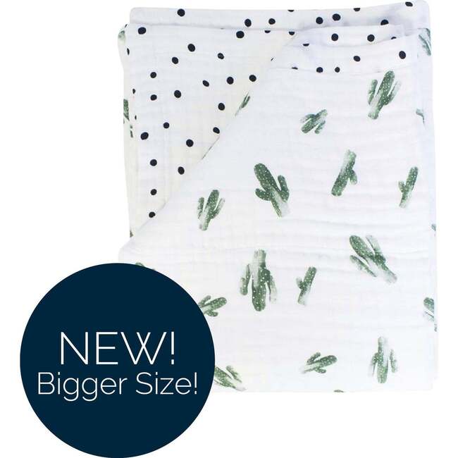 Oh So Soft Muslin Super Snuggle Blanket, Saguaro + Dottie