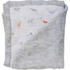 Oh So Soft Muslin Snuggle Blanket, Animial Alphabet + Grey Crayon - Blankets - 1 - thumbnail