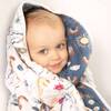 Classic Muslin Snuggle Blanket, Narwhal + Hello Sunshine - Blankets - 2