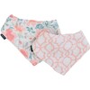 Classic Muslin Bandana Bib Set, Floret + Trellis - Bibs - 1 - thumbnail