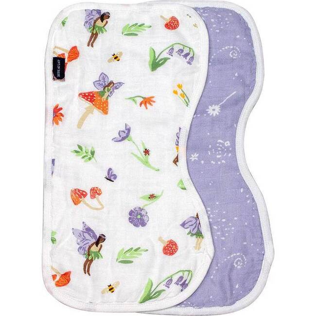 Oh So Soft Muslin Burp Cloths, Woodland Fairy + Fairy Dust
