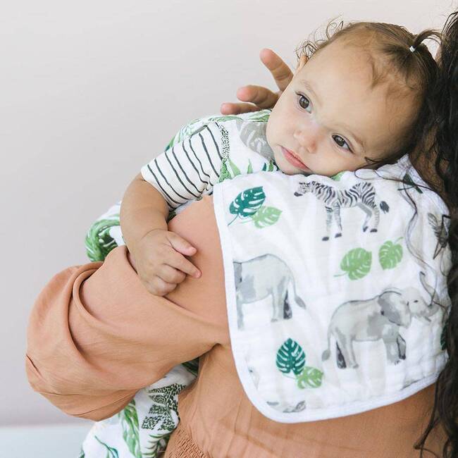Classic Muslin Burp Cloths, Jungle + Rain Forest - Burp Cloths - 3