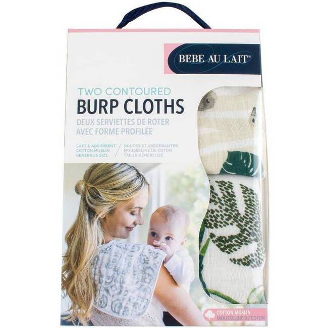 Classic Muslin Burp Cloths, Jungle + Rain Forest - Burp Cloths - 4