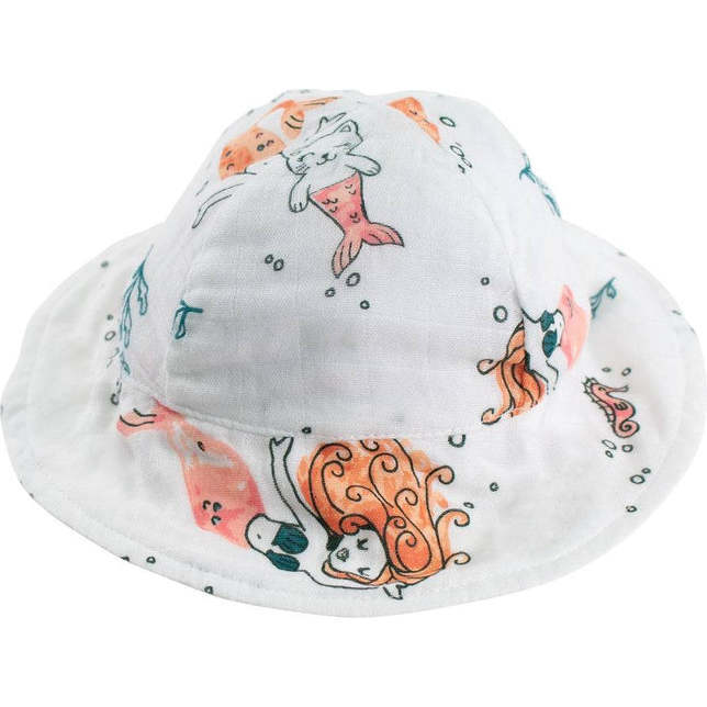 Oh So Soft Muslin Sun Hat, Mermaid - Infant - 3