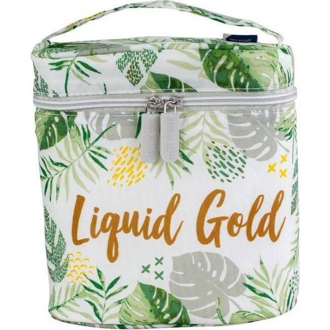 Liquid Gold Insulated Bottle Bag, Rainforest