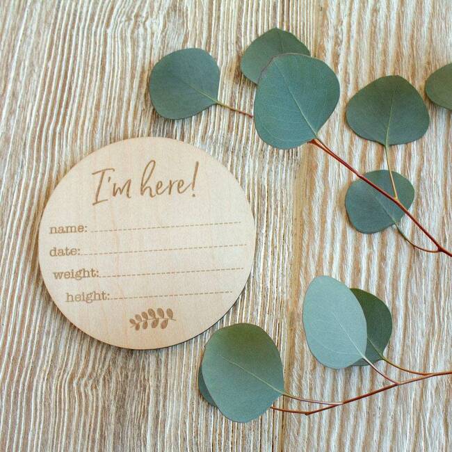 Milestone Photo Disc, Birth Announcement - Decorations - 3