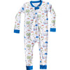 Fall Apple Picking Pima Cotton Zip Up Pajamas, multi - Pajamas - 1 - thumbnail