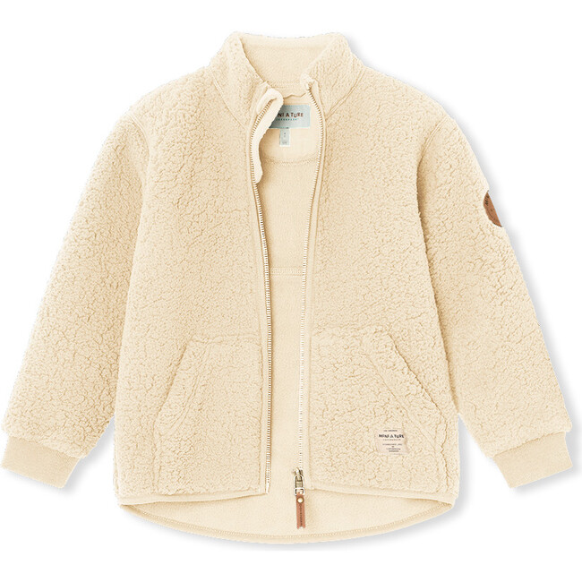 Saleh Teddy Jacket, Angora Cream - Jackets - 3