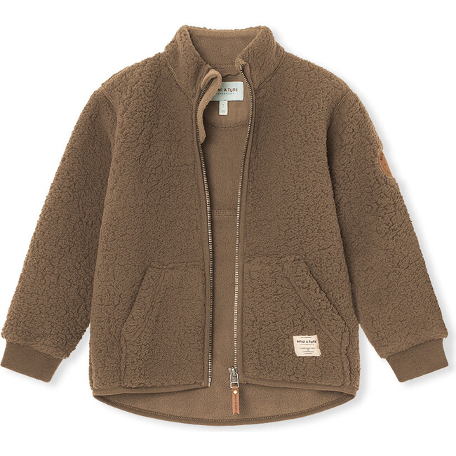 Saleh Teddy Jacket, Morel Grey - Jackets - 3