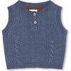 Merino Wool Baby Vest, Citadel Blue - Vests - 1 - thumbnail