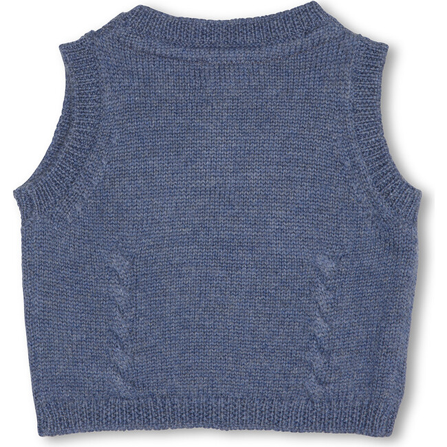 Rikko Merino Wool Baby Vest, Citadel Blue