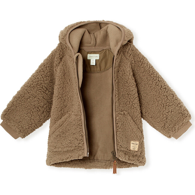 Liff Teddy Jacket, Morel Grey - Jackets - 3