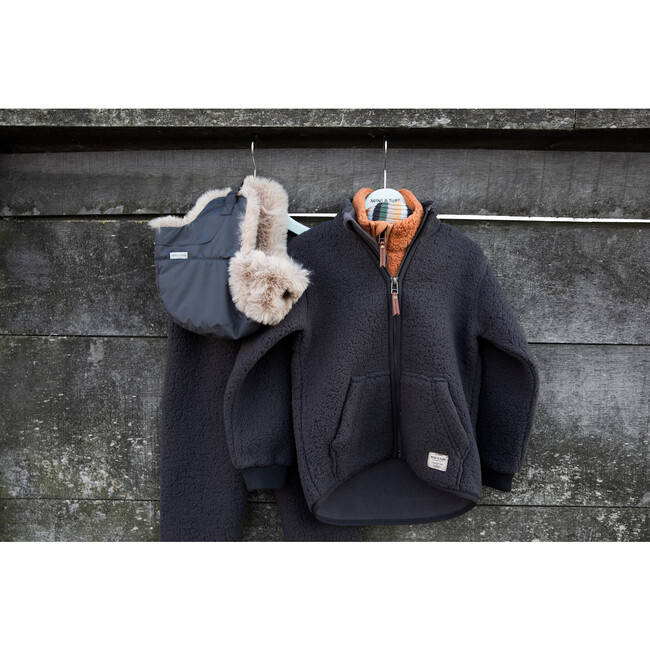 Saleh Teddy Jacket, Forged Iron Blue - Jackets - 6