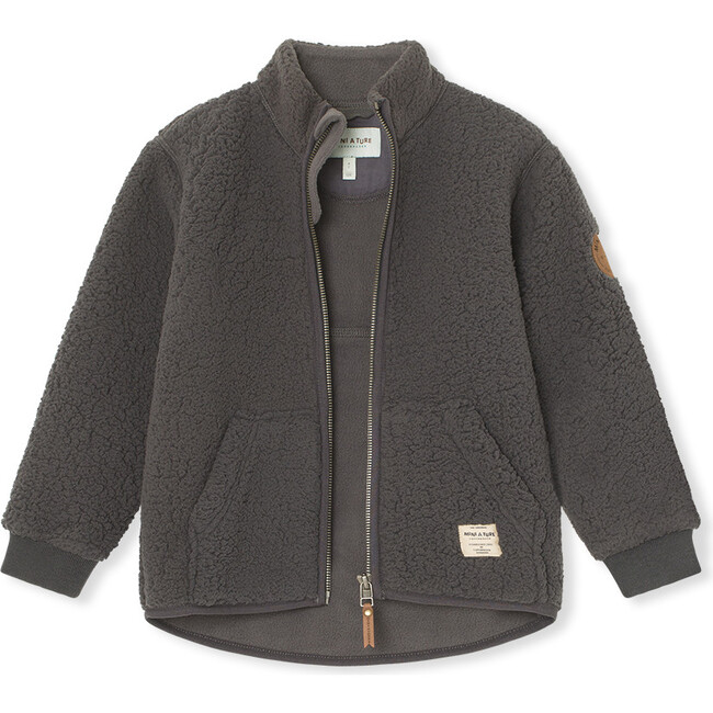 Saleh Teddy Jacket, Forged Iron Blue - Jackets - 8
