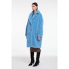 Women's Dasha Marina Blue Vegan Shearling Coat - Fur & Faux Fur Coats - 4