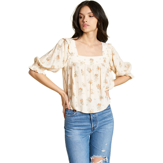 Woman's Joide Top, Winter Florals - Blouses - 1