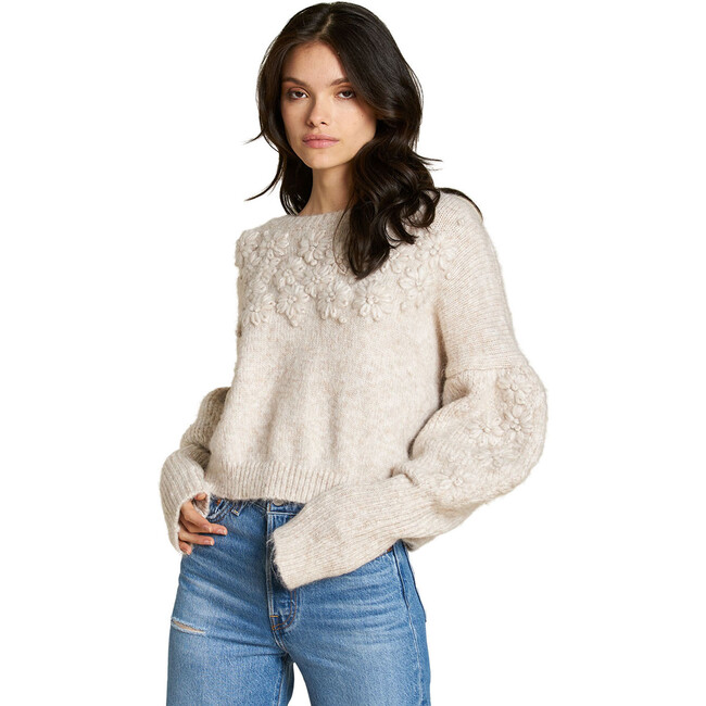 Women's Cynthia Sweater, Oatmeal - Sweaters - 1