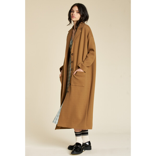 Womens' Ginny Coat, Latte - Coats - 3