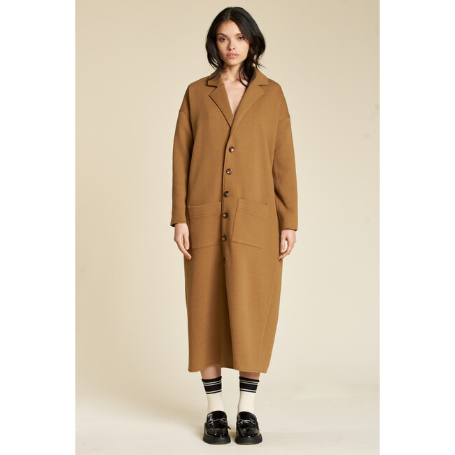 Womens' Ginny Coat, Latte - Coats - 7