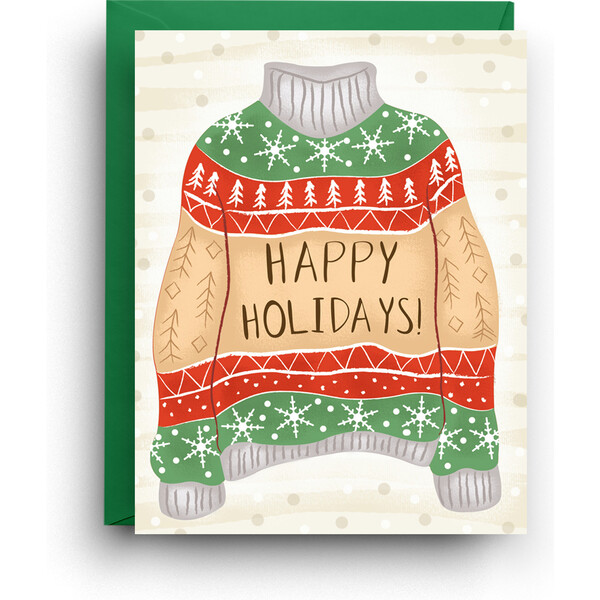 Ugly Sweater Holiday Card - Nicole Marie Paperie Desk & Stationery ...