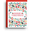 Merry Christmas Holiday Pattern Card - Paper Goods - 1 - thumbnail