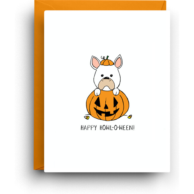 French Bulldog Halloween Card
