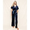 Women's Velour Jumpsuit, Navy - Rompers - 2