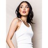 Women's Sleeveless Pointelle Top, White - Loungewear - 2 - thumbnail