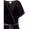 Women's Velour Jumpsuit, Black - Rompers - 4