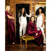 Women's Velour Robe, Royal Garnet - Robes - 3