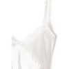 Women's Silk Cosette Slip Dress with Lace, White - Nightgowns - 3