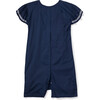 Women's Hospital Gown, Navy Twill - Nightgowns - 2