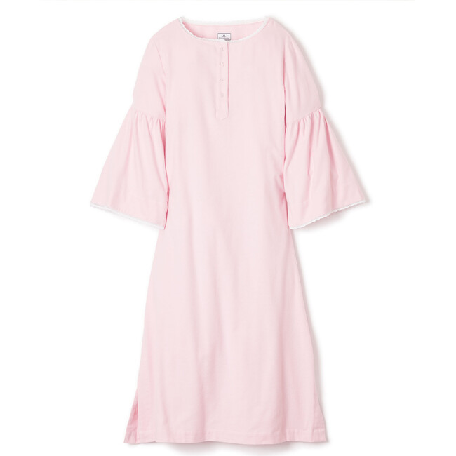 Women's Flannel Seraphine Nightgown, Pink - Nightgowns - 1