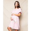 Women's Hospital Gown, Pink Flannel - Nightgowns - 2 - thumbnail