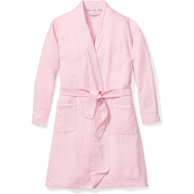 Women's Flannel Robe, Pink - Robes - 1